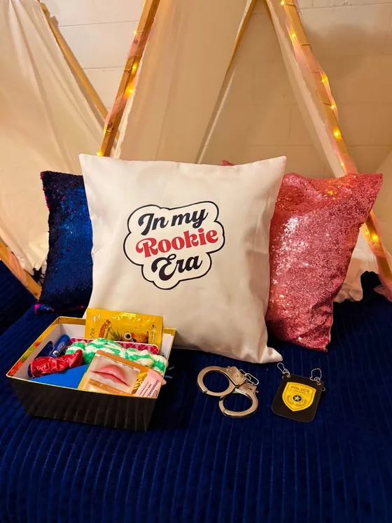 The Rookie sleepover setup: In my Rookie era.